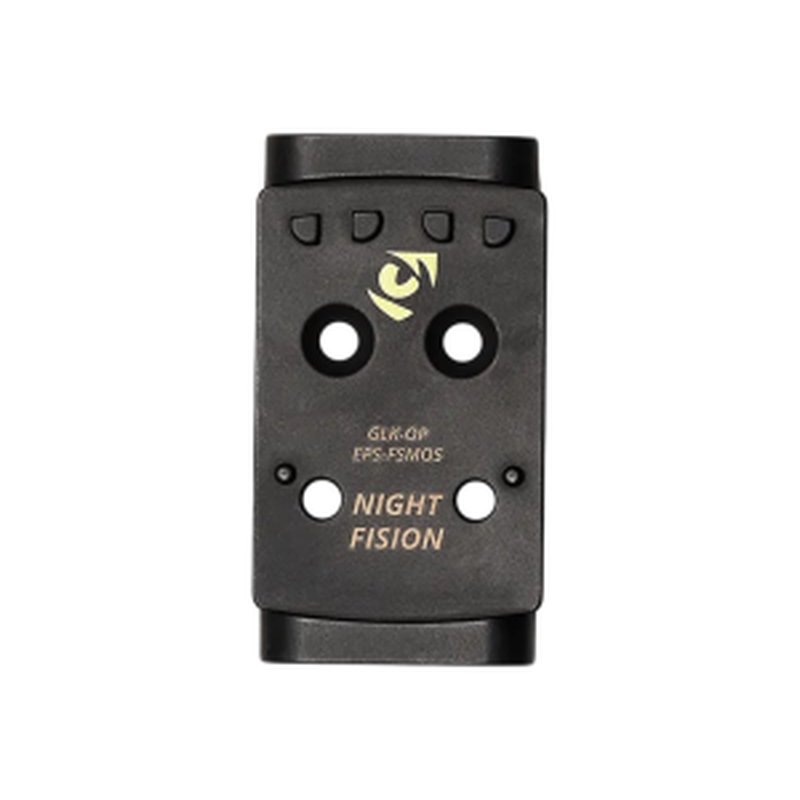Night Fision Glock MOS Optic Adaptor Plate for Holosun EPS Carry, Black