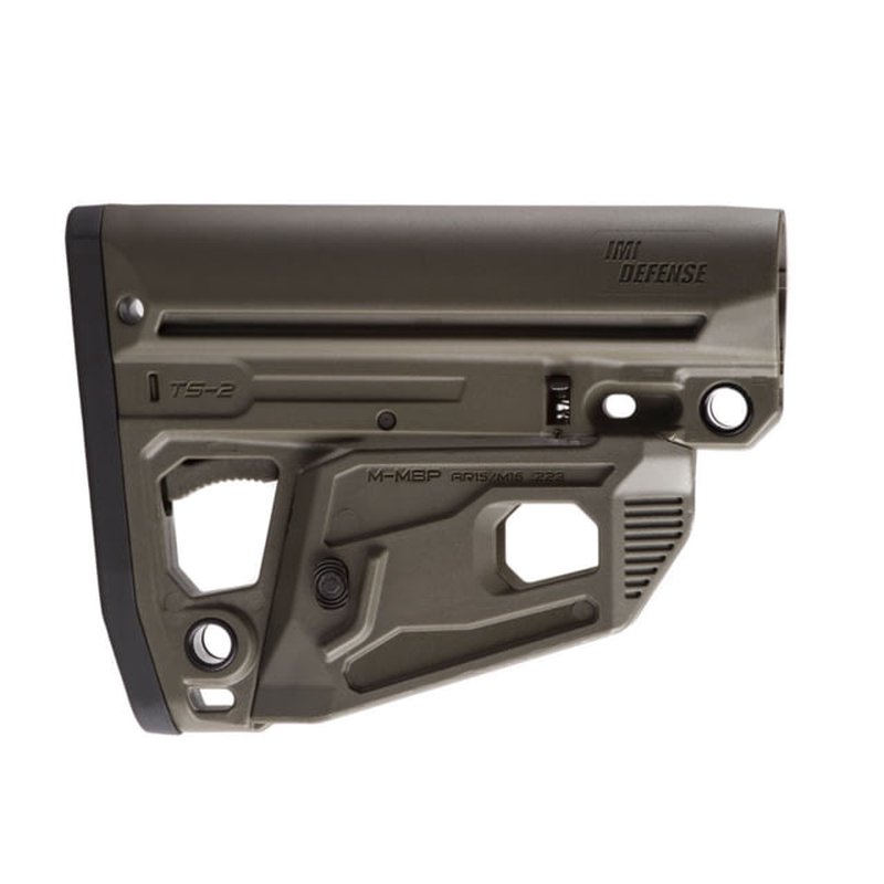 IMI Defense TS2 Tactical Stock Mil-Spec AR-15 M16 M4 Polymer Extended Overmolded Buttplate