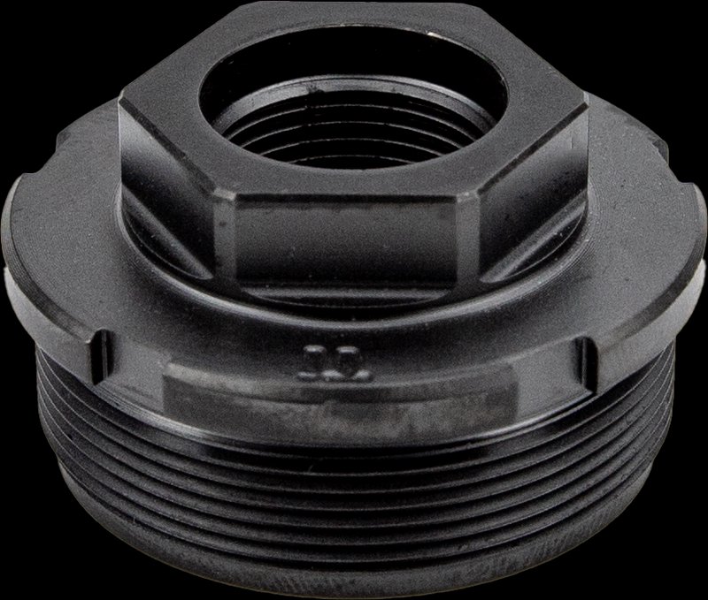 KGM Suppressors HUB Direct Thread Adapter 1.375x24 3/4x24 Titanium Nitride Black A-DTA-T-3
