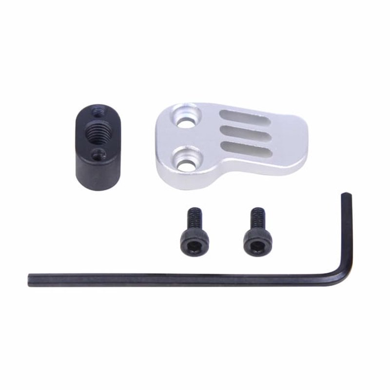 Guntec USA AR-15 AR-308 Extended Mag Catch Paddle Release Anodized Clear