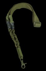 NCStar AARS1PG Single Point Sling Green Nylon 44"-60" OAL Adjustable Bungee
