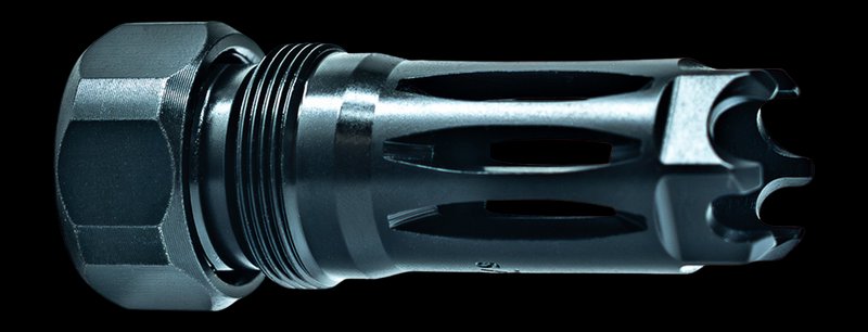 Faxon Firearms MuzzLok Plan B Stainless Flash Hider 5/8x24 Thread FFMDPBFH02