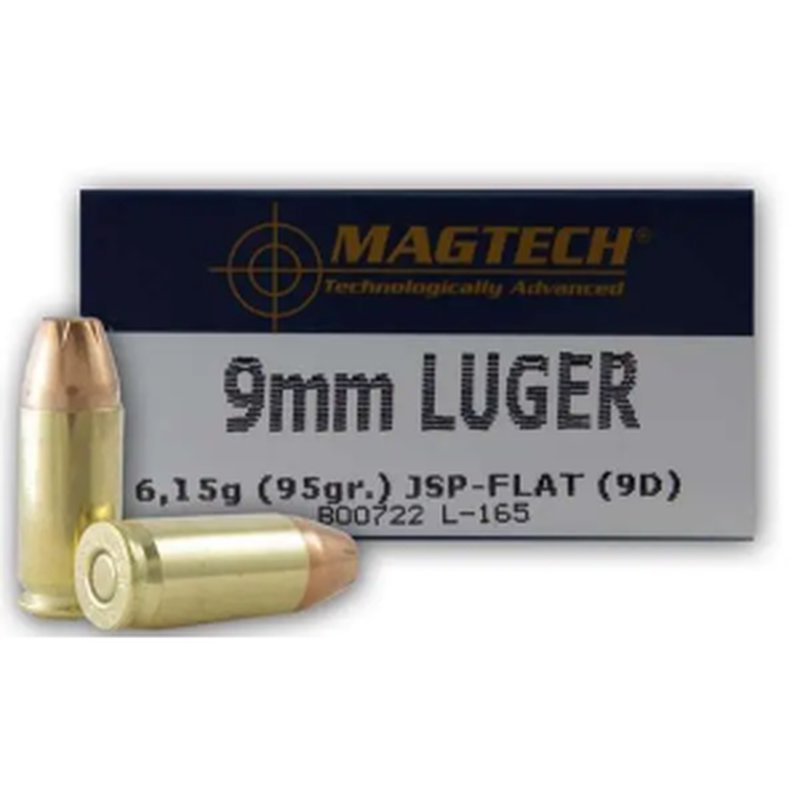 Magtech Range/Training 9mm Luger 95gr JSP Ammunition