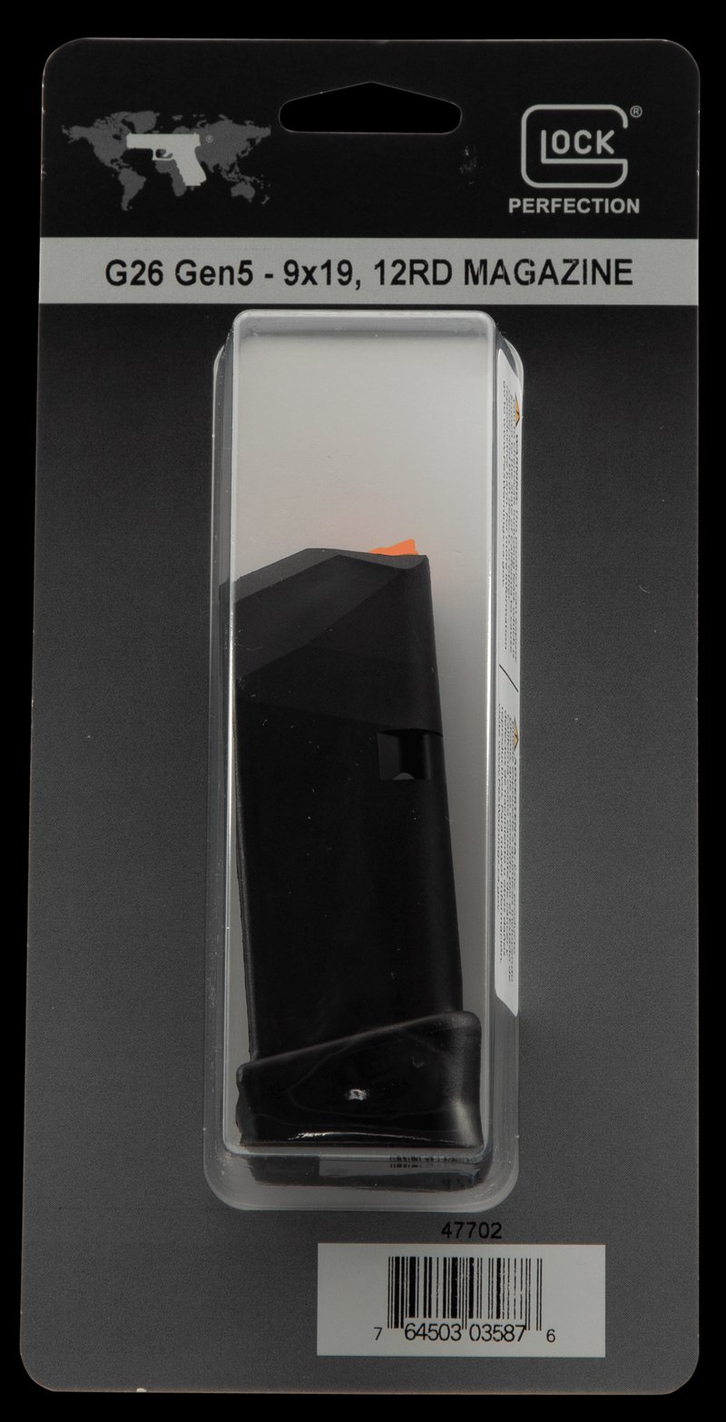Glock G26 Gen5 Magazine - Polymer Black Finish