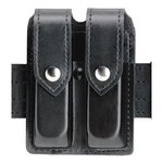 Safariland 77 Double Magazine Pouch Fits Glock 20/21 - Plain Black with Hidden Snap