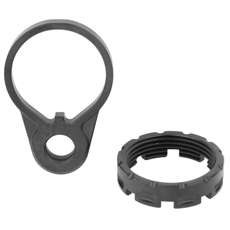 Fortis Castle Nut and End Plate, Black, Anodized Finish QD
