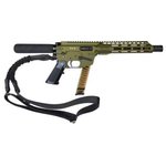 Freedom Ordnance FX9P 9mm Luger Pistol with 10" Barrel and M-LOK Handguard, OD Green