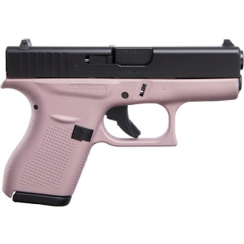 Glock G42 .380 ACP 6-Round Pink Champagne Cerakote 3.25in