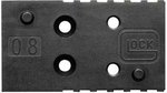 Glock MOS Adapter Plate 08 Mount Set (74015) for MOS pistol optics mounting, RMSc footprint, Black