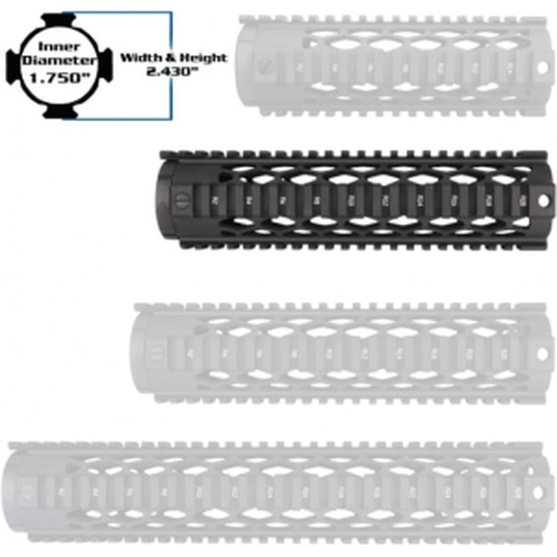 Yankee Hill 9633DX Diamond Series Forearm 9.3" AR-15 Aluminum Black