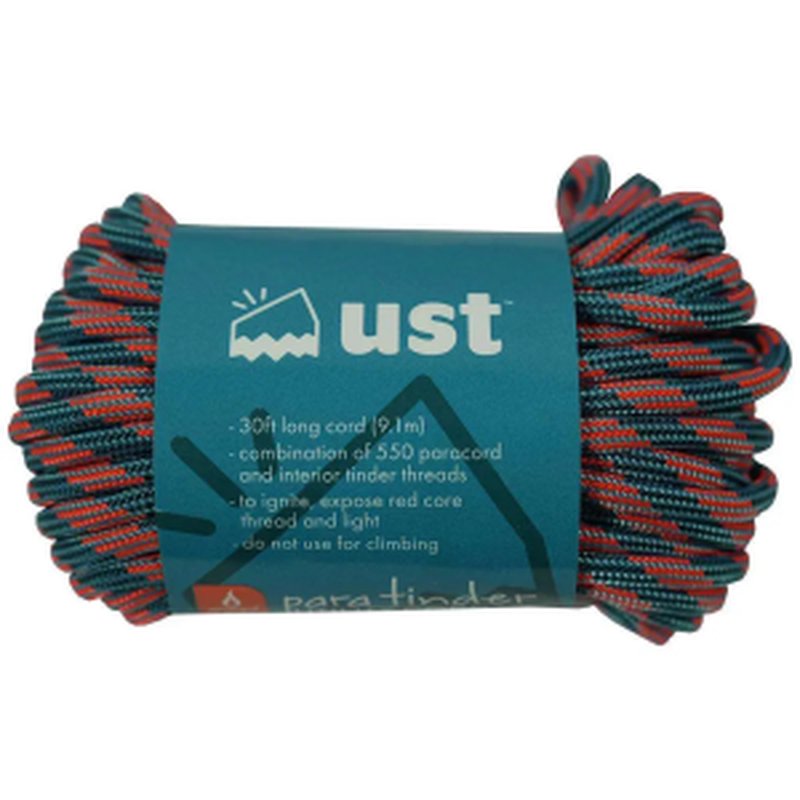 Ultimate Survival Technologies Paratinder 30ft Orange/Gray Paracord