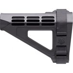 SB Tactical SBM401SB SBM4 Black with 7.20" OAL & Nylon Strap for AR-Platform with Pistol Buffer Tube (Tube Not Included)