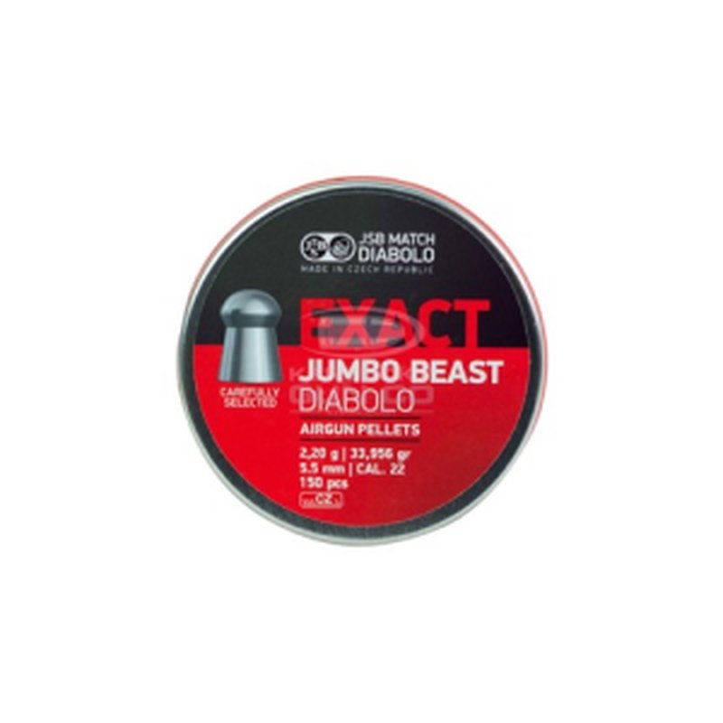 JSB Beast Jumbo .22 Cal 34 Grains Domed 150ct Ammunition