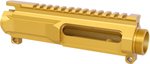 Guntec USA AR-15 Slabside Stripped Billet Upper Receiver 5.56 NATO Anodized Gold