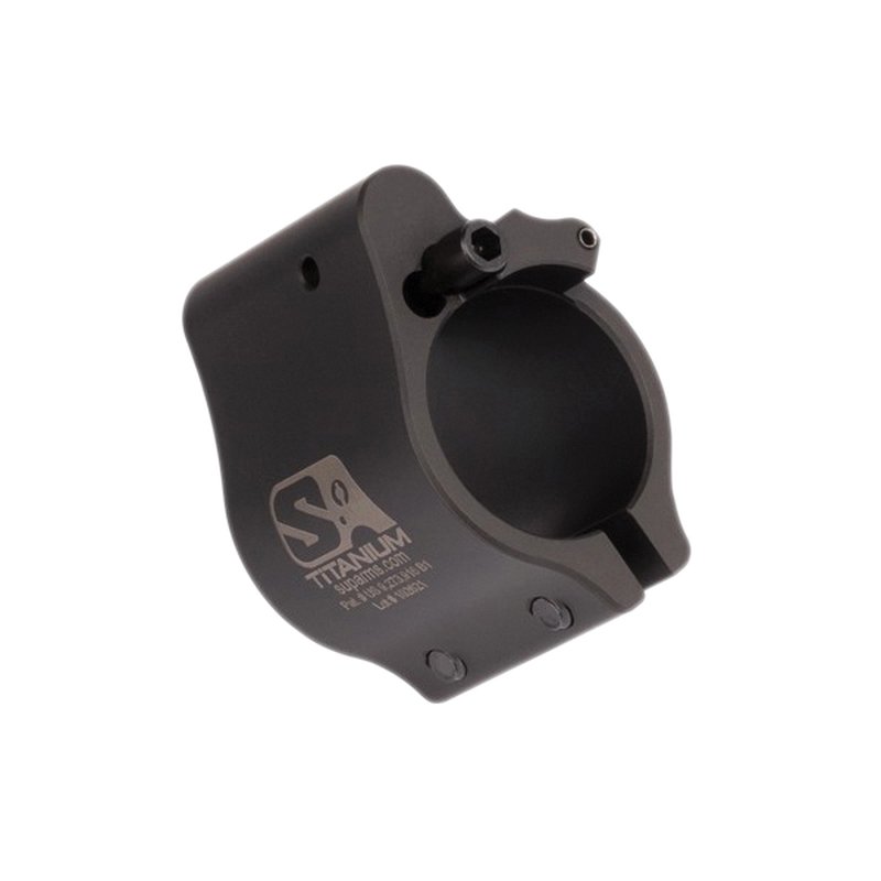 Superlative Arms Clamp-On Direct Impingement Adjustable Gas Block 0.75" x 1", Black