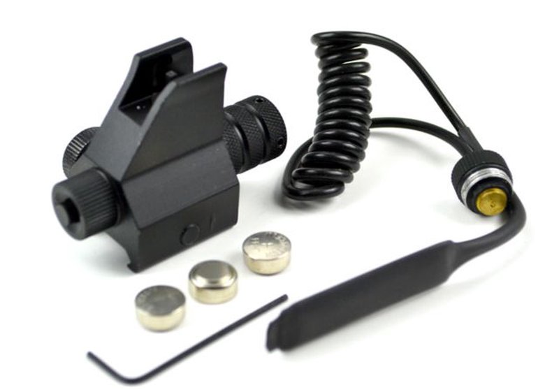 Sniper Low Profile Removable Front Iron Sight/Red Laser Sight Combo