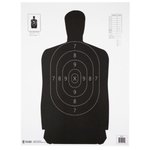 Action Target B-34 Qualification 17.5x23" Shooting Target, Black - 100 Pack