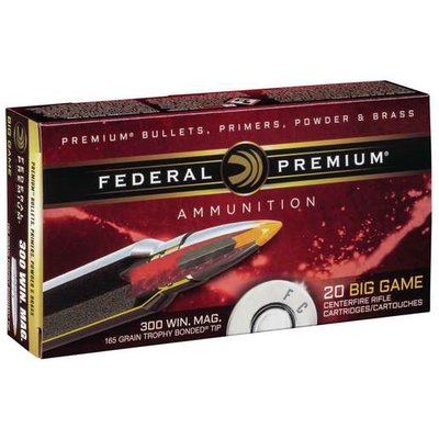 Federal P300WTT2 Premium .300 Win Mag 165gr Trophy Bonded Tip Ammo