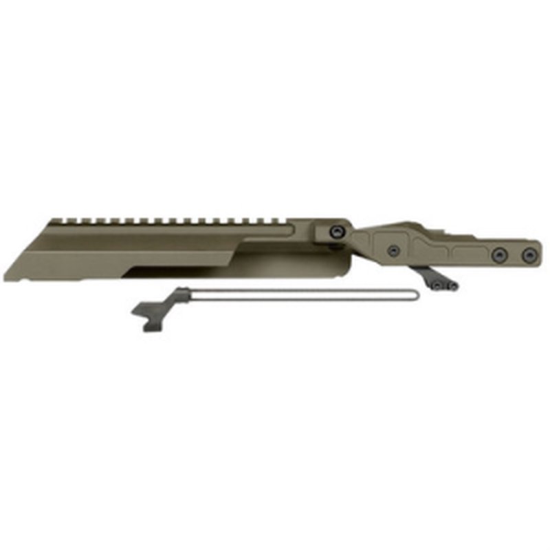 Midwest Industries AK Alpha Railed Dust Cover Olive Drab Anodized