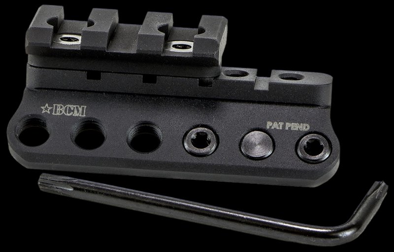 BCM BCMGunfighter 1913LMKM KeyMod 1913 Modular Light Mount (Black Aluminum)