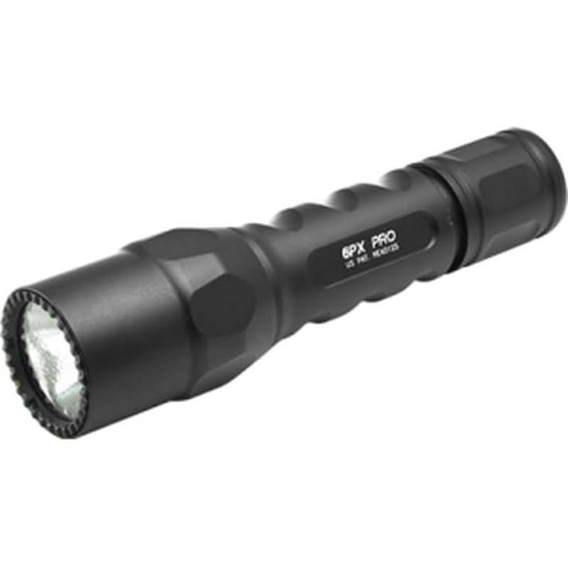 SureFire 6PXDBK 6PX Pro Black Anodized Aluminum White LED 15/600 Lumens 187 Meters Range