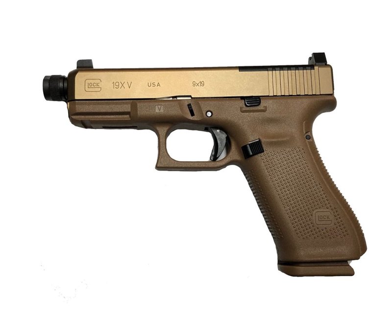 Glock 19X Gen 5 V MOS 9mm 4.52" FDE Threaded Barrel
