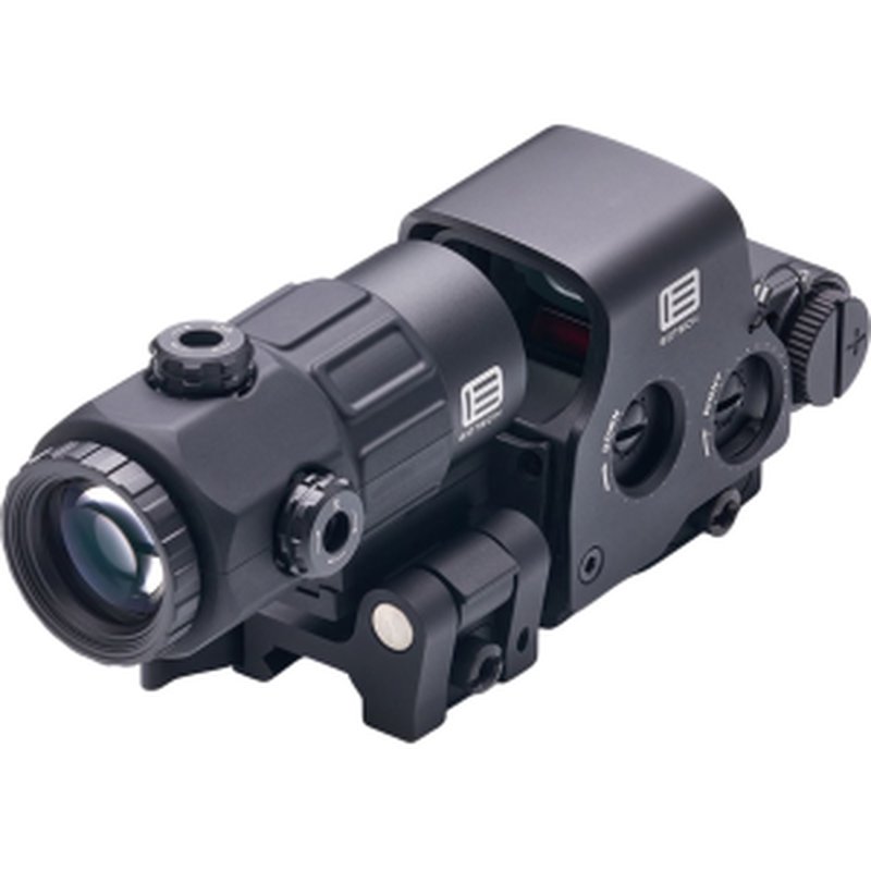 EOTech EXPS3-4 Holographic Hybrid Sight 223 Remington Ballistic Reticle with G45 5X Magnifier and Switch to Side QD mount Matte Black