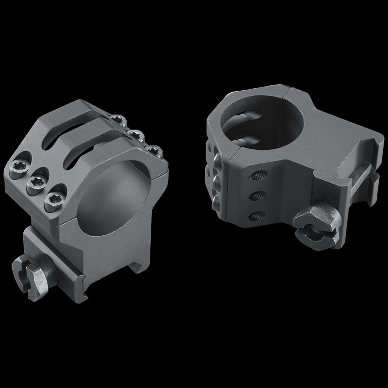 Weaver Mounts Six-Hole Picatinny Scope Rings 1 Inch Tube Diameter Extra-Extra High Matte Black