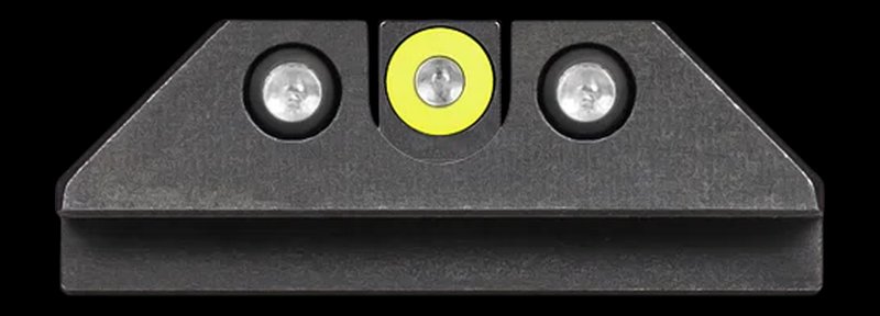 Night Fision GLK-002-007-YGZG Tritium Night Sight U-Rear for Glock 20/21