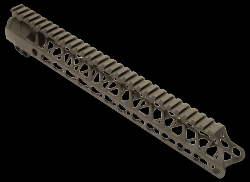 Timber Creek Enforcer 13 Inch AR-15 Aluminum Handguard OD Green