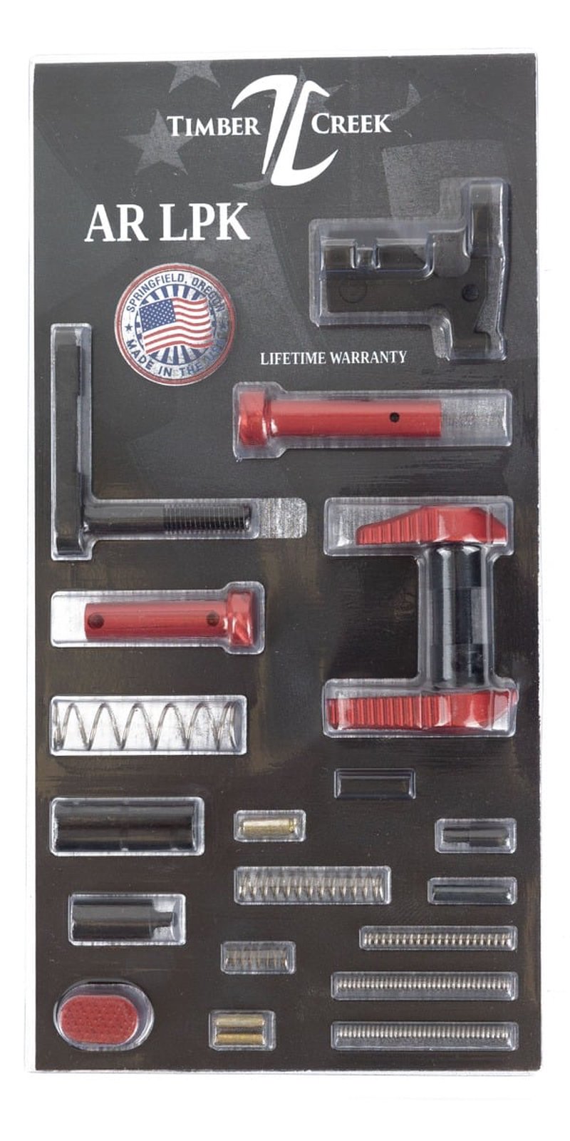 Timber Creek Lower Parts Kit, Red - AR LPK R