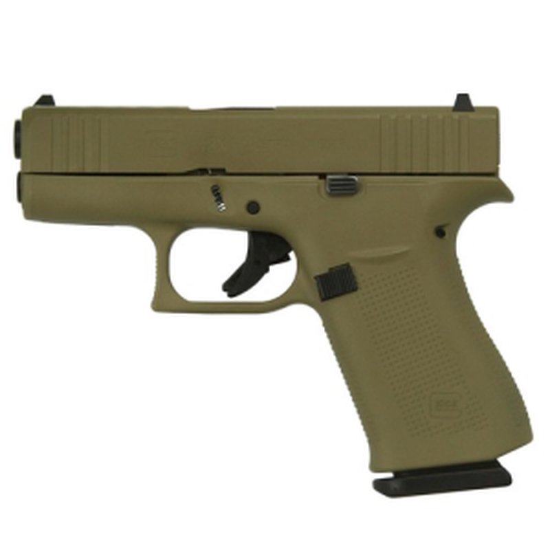Glock G43X 9mm Pistol 3.41in Barrel 10rd FDE