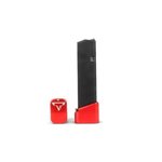 Taran Tactical Glock +5/6 Base Pad Kit Red for Full-Size 9mm & .40