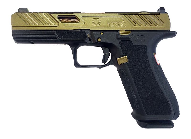 Shadow System DR920 Elite OR 9mm Pistol with 4.5 Inch Barrel Brass Finish