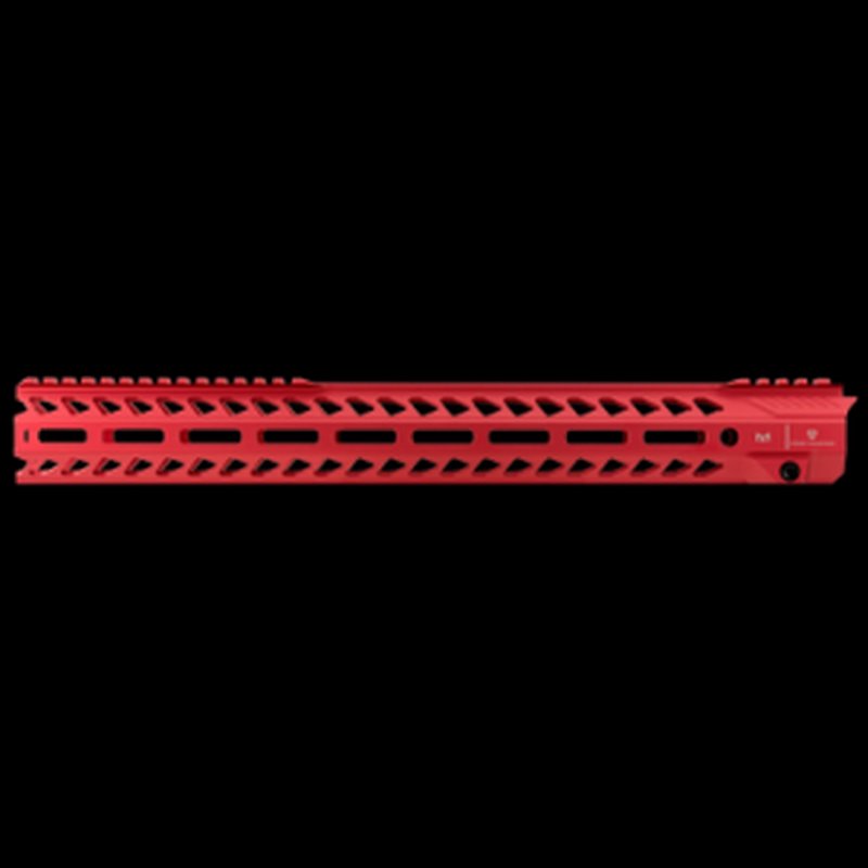 StrikeRail AR-15 M-LOK Handguard 17 in Red Anodized Aluminum