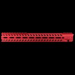 StrikeRail AR-15 M-LOK Handguard 17 in Red Anodized Aluminum