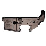 Sons of Liberty Gun Works Angry Patriot Logo Stripped Lower Receiver L-AP-A-BLK