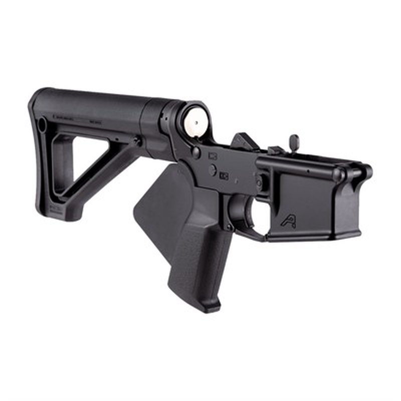 AERO PRECISION - FEATURELESS COMPLETE LOWER RECEIVER W/FIXED STOCK FOR AR-15