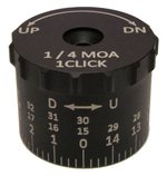 Sightron SIII6 24x50mm FFP Tactical Elevation Knob, 40 MOA