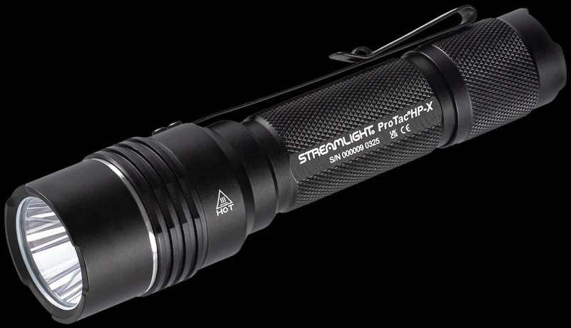 Streamlight ProTac HP-X High-Candela Tactical Flashlight 800 lm 648 m Beam (two CR123 Li batteries)