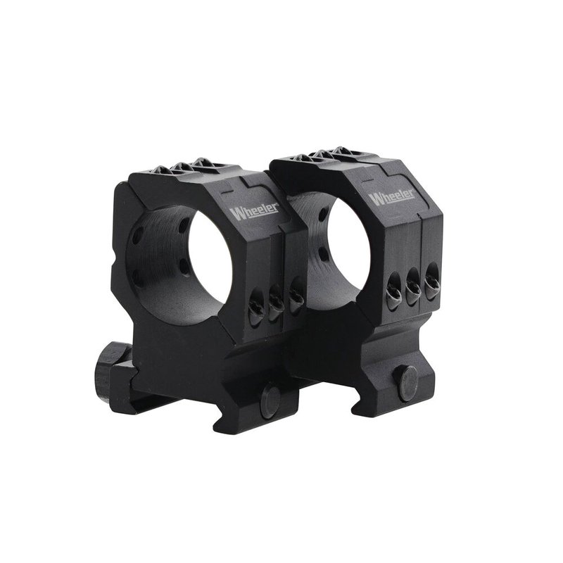 Wheeler 2-Piece Scope Ring 25.40mm Tube Low 6061 Aluminum Alloy Picatinny Rail