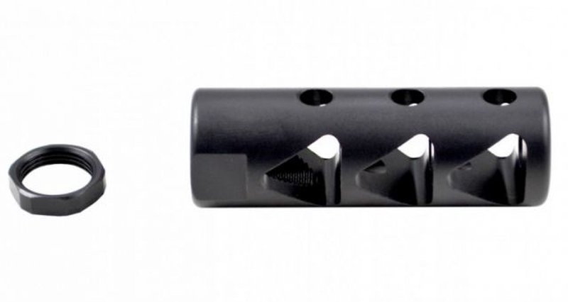 Sniper Muzzle Brake / Recoil Compensator for .308/762 5/8x24, Black, ASMZ08