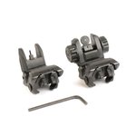 JE Machine Tech Spring Loaded Flip-Up Top Mounted Deployable Front and Rear Sight TS-PS22B Color: Black, Sight Mounting Orientation: Top Mounted, 37% Off