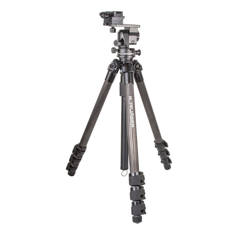 Kopfjager K800 Tripod w/ Reaper Rail Kit AR-15 Compatible Tripod (Black)