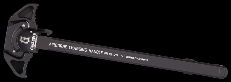 Geissele Automatics Airborne Charging Handle Ambidextrous 7075-T6 Aluminum Black 05497B