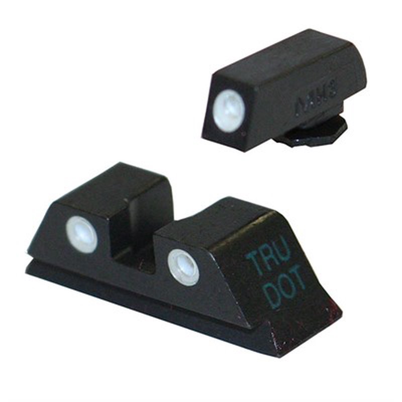 Meprolight Tru-Dot Tritium Night Sight Set for Glock (Fixed 3-Dot Green/Green)