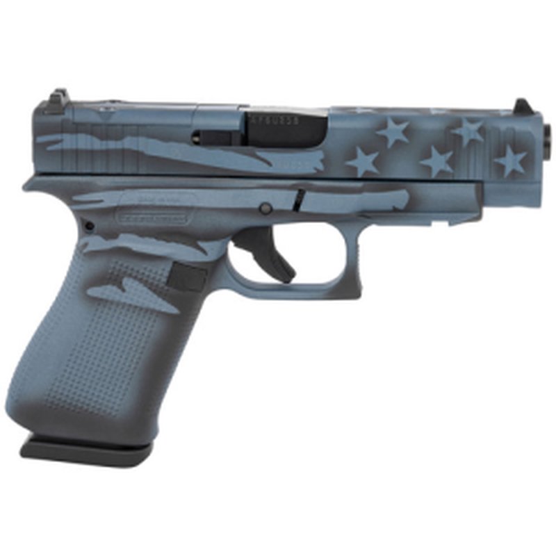 Glock G48 9mm 4.17" 10rd MOS Blue Titanium Flag Cerakote