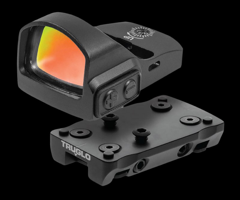 Truglo TruTec Micro Red Dot TG8100B4 3 MOA 1x 23x17 Ruger 10/22 Mount