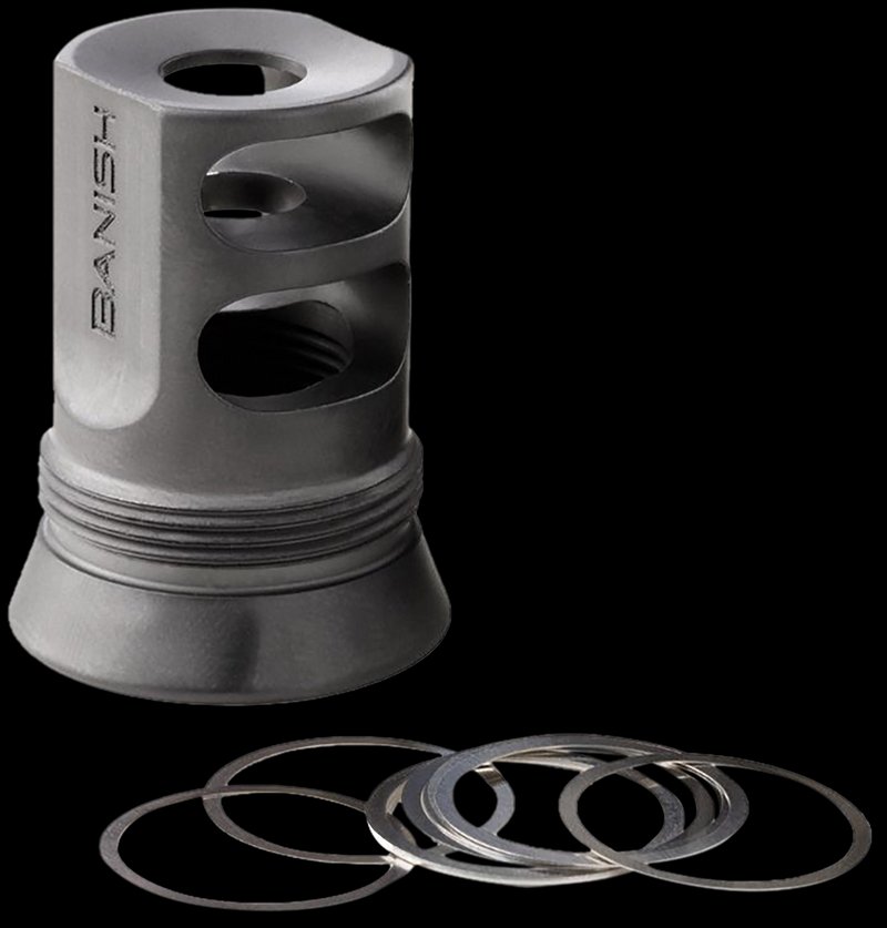 BANISH Silencer Central Muzzle Brake 5/8x24 for BANISH 30 Gold Suppressor Titanium Black
