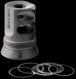BANISH Silencer Central Muzzle Brake 5/8x24 for BANISH 30 Gold Suppressor Titanium Black